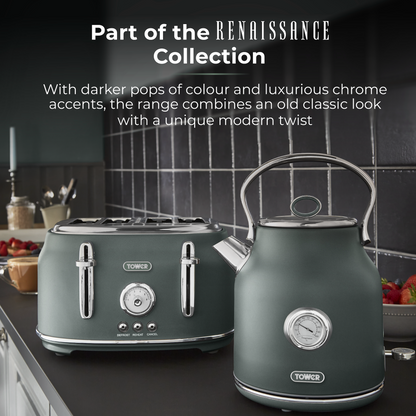 Tower Renaissance Kettle 1.7L T10063FOR (Forest Green)