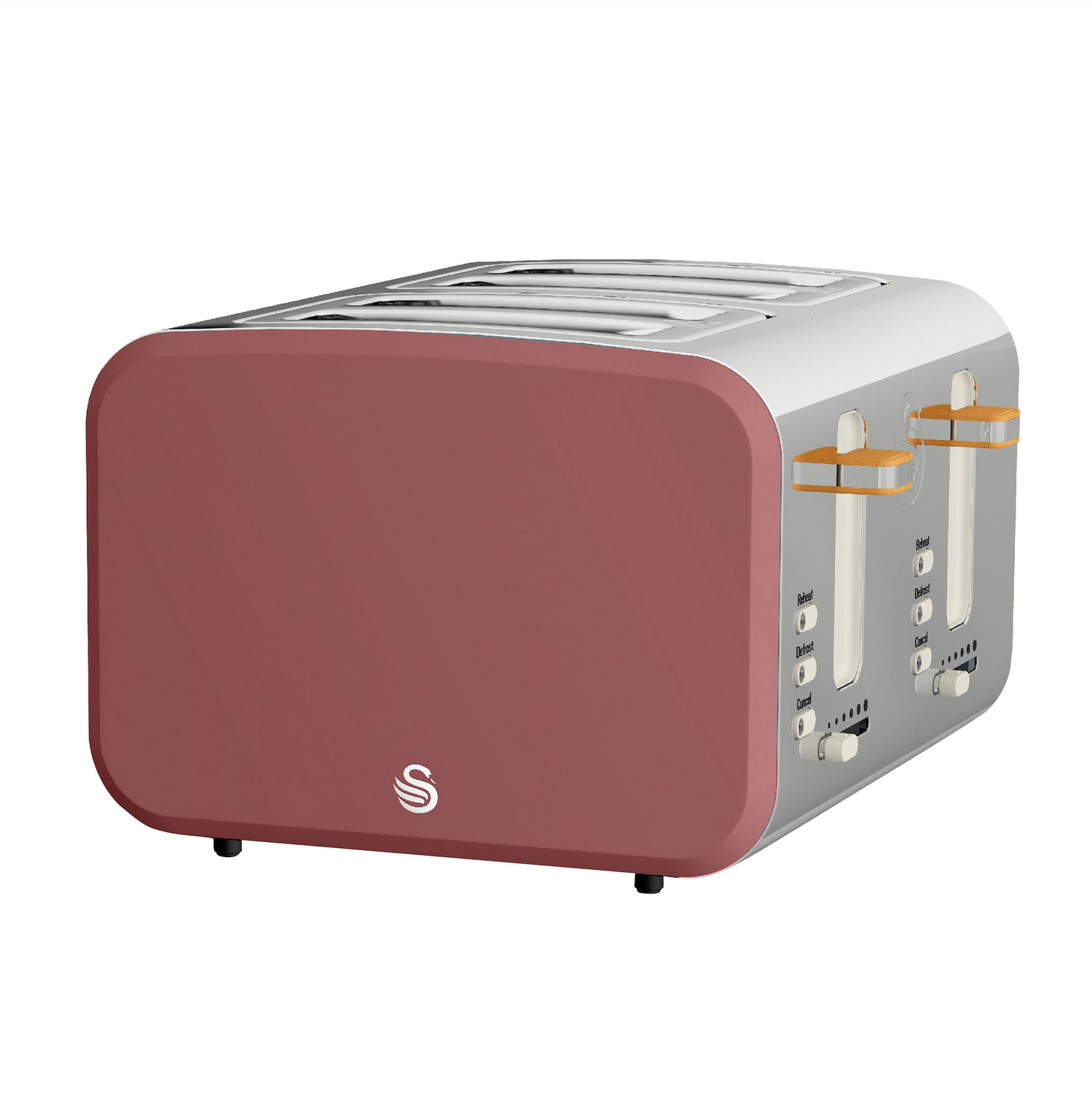 Swan Nordic 4 Slice Toaster Fuchsia Rose ST14620FUS (Red)