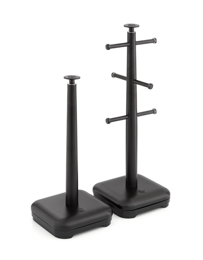 Swan Stealth Towel Pole & Mug Tree Kitchen Set SWKA18522BLKN (Black)