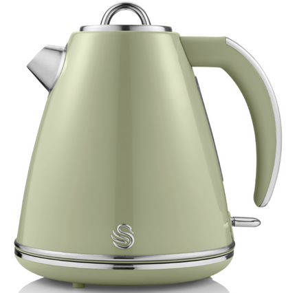Swan Retro Kettle & 2 Slice Toaster Set (Green)