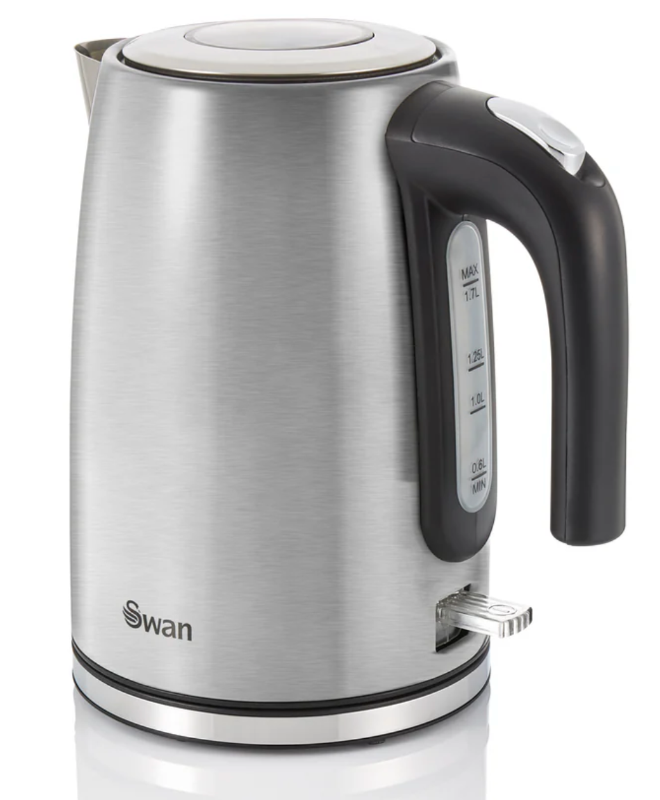 Swan TownHouse Kettle Stainless Steel with 2 Year Warranty SK14015N (Silver)