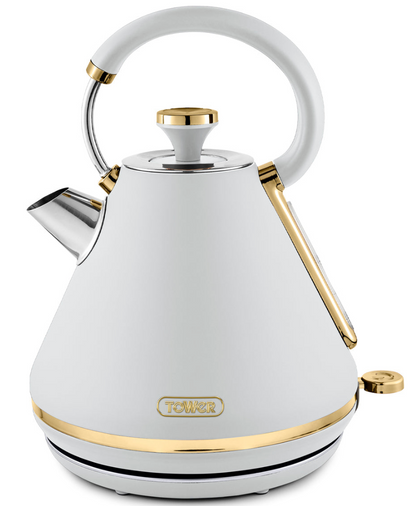 Tower Cavaletto Pyramid Kettle Fast Boil T10044WHT (Optic White)