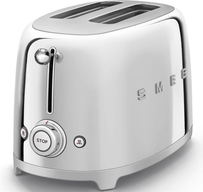 SMEG 2 Slice Toaster Stainless Steel TSF01SSUK (Silver)