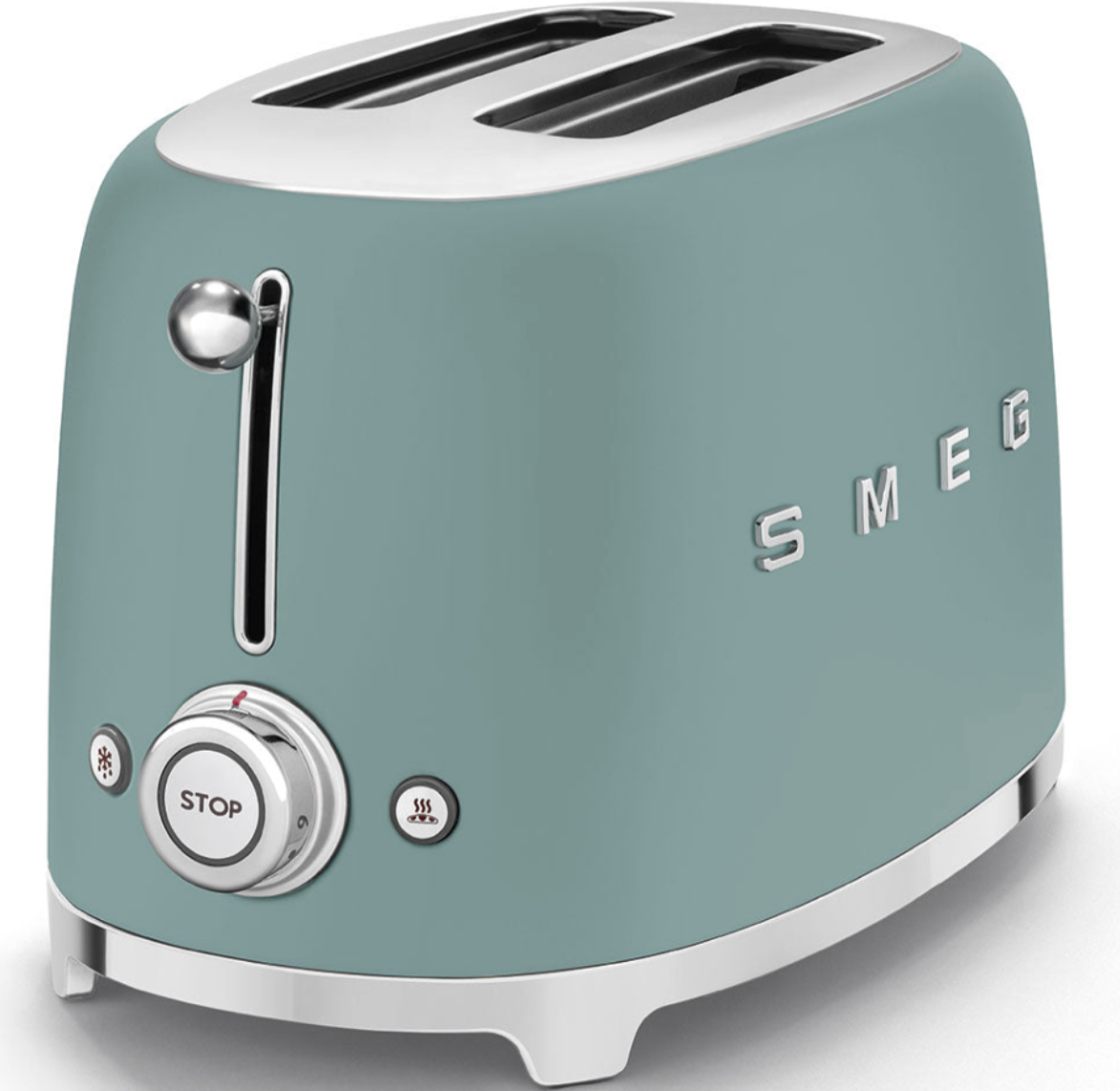 SMEG Retro 2 Slice Toaster TSF01EGMUK (Matte Emerald Green)