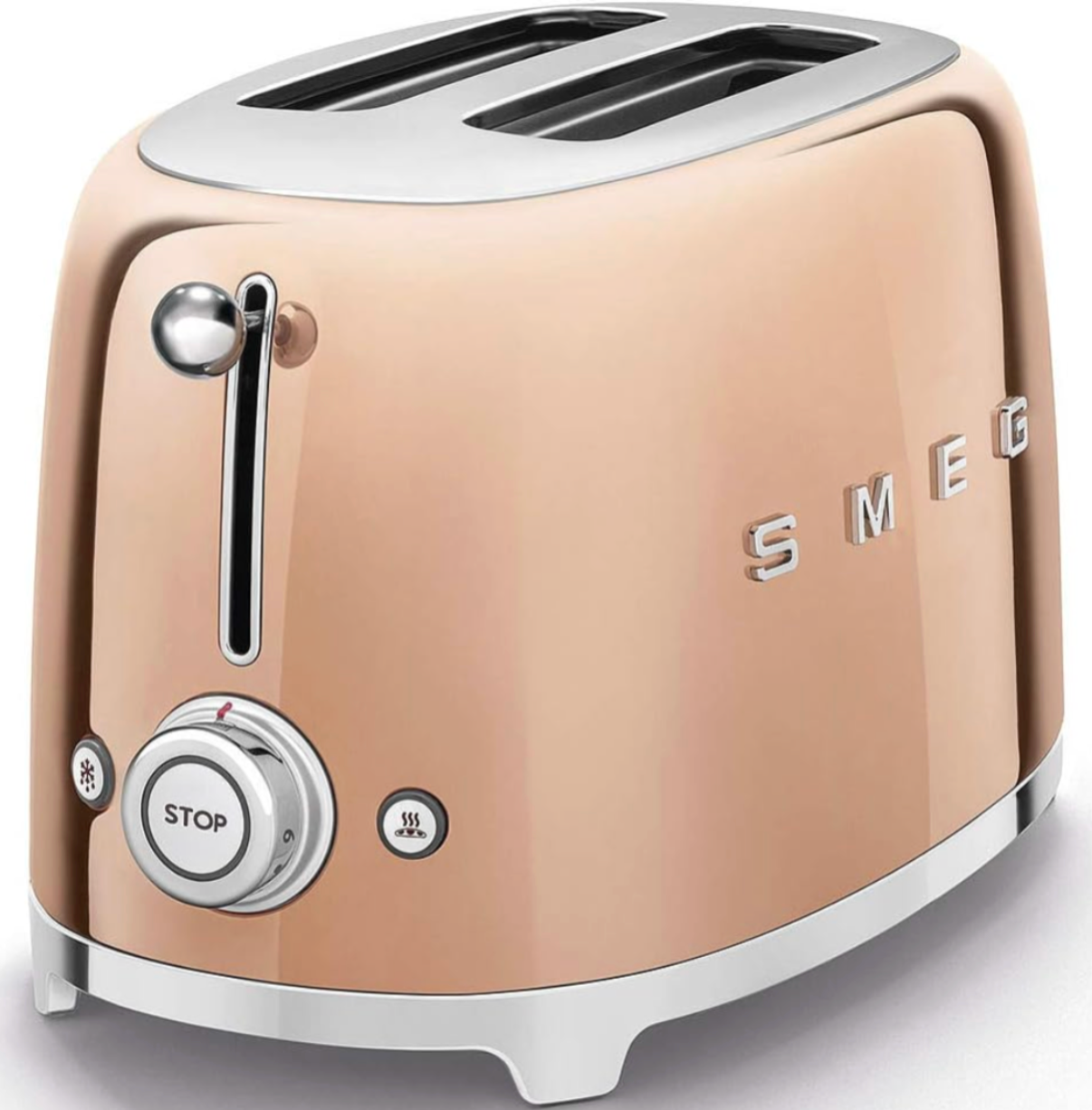 SMEG Retro 2 Slice Toaster TSF01RGUK (Rose Gold/Copper)