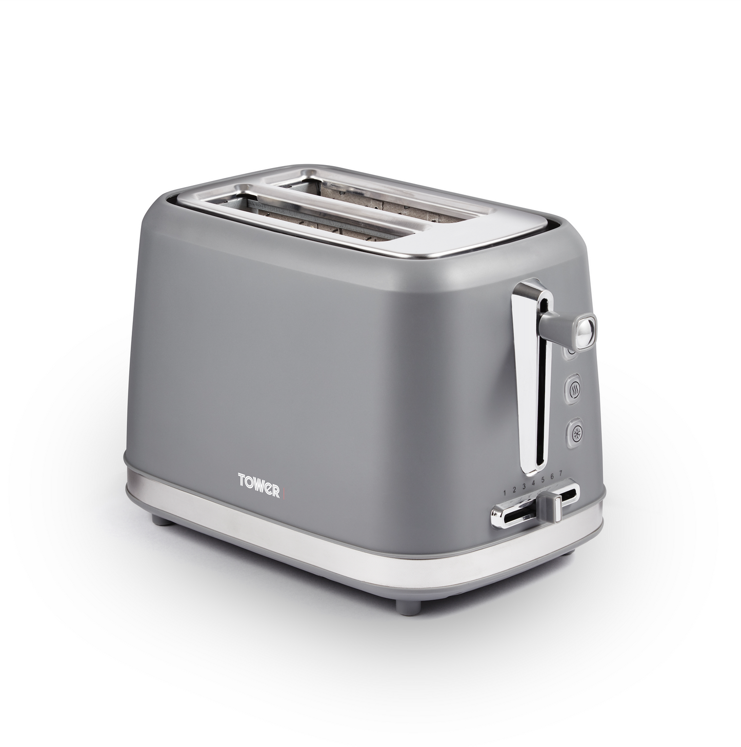 Tower Odyssey 2 Slice Toaster with Chrome T20070G (Grey)