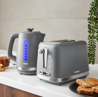 Tower Odyssey 2 Slice Toaster with Chrome T20070G (Grey)