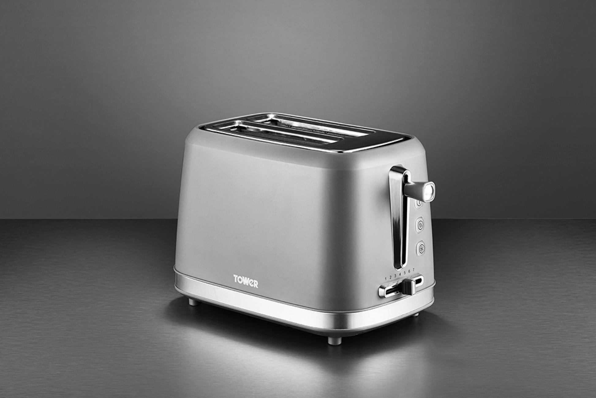 Tower Odyssey 2 Slice Toaster with Chrome T20070G (Grey)