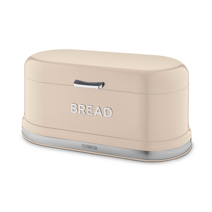 Tower Belle Canisters & Bread Bin Kitchen Set (Chantilly Cream)