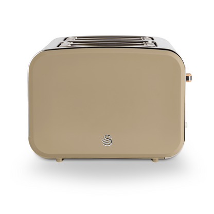 Swan Nordic 4 Slice Toaster Oatmeal ST14620OAT (Brown)