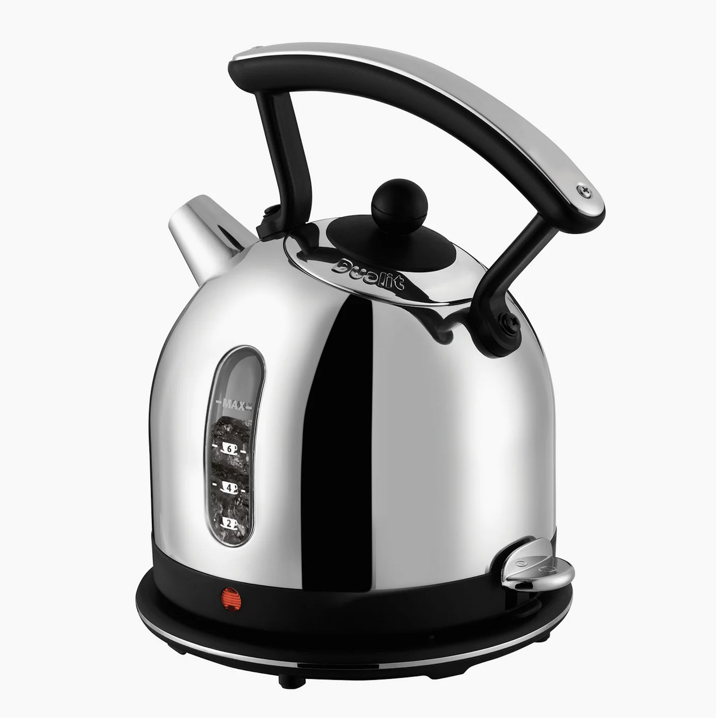 Dualit Lite Kettle 2L Polished Stainless Steel 72750 (Black Trim)