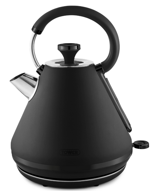 Tower Sera Pyramid Kettle with Black Trim T10079BLK (Black)