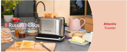 Russell Hobbs Attentiv 2 Slice Toaster 26210 (Silver)