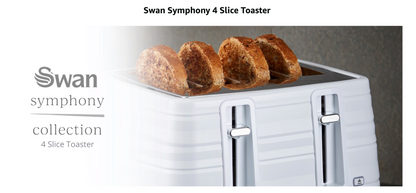 Swan Symphony 4 Slice Toaster ST31054BN (Black)