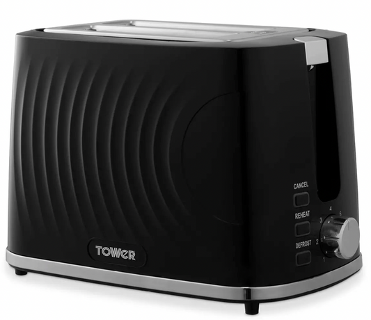 Tower Sonar 2 Slice Toaster T20090BLK (Black)