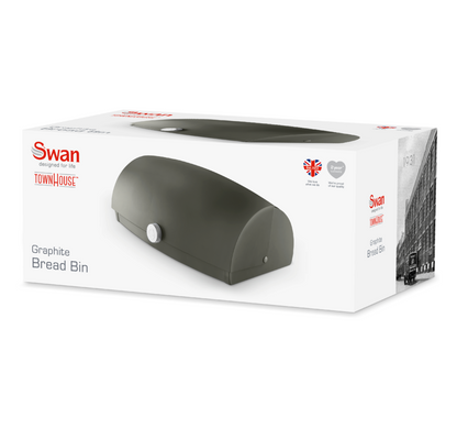 Swan TownHouse Bread Bin SWKA18529GRP (Graphite)