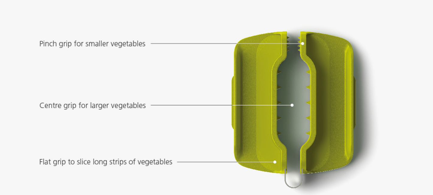 Joseph Joseph Multi-Grip Kitchen Mandoline Adjustable Slicer (White)