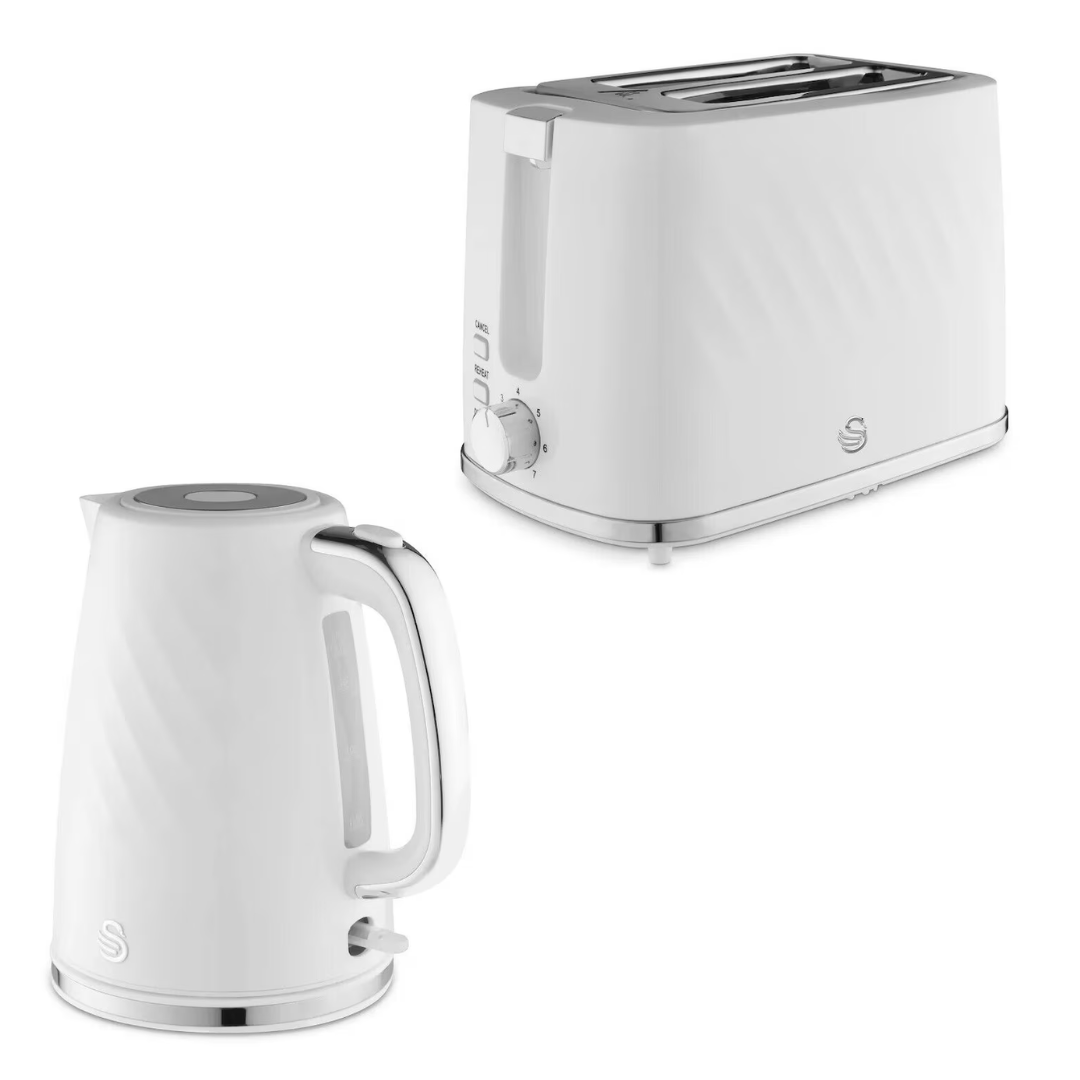 SwanWindsorKettle_2SliceToasterKitchenSet_White