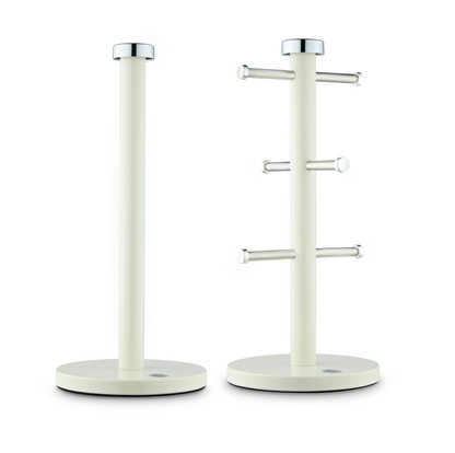 Swan Townhouse Towel Pole & Mug Tree Kitchen Set SWKA18531CN (Cream) - Vibe Home