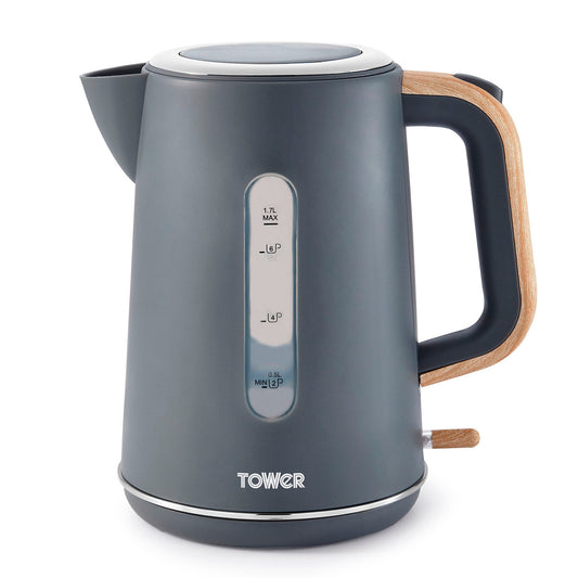 Tower Scandi Stainless Steel Kettle Rapid Boil T10037G (Grey)