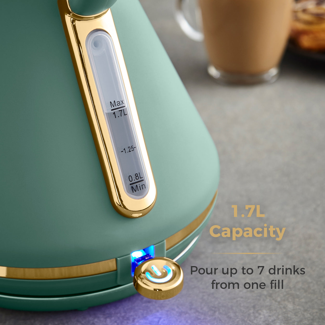 Tower Cavaletto Pyramid Kettle T10044JDE (Jade Green)