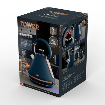 Tower Cavaletto Kettle & Toaster Kitchen Set - (Midnight Blue)