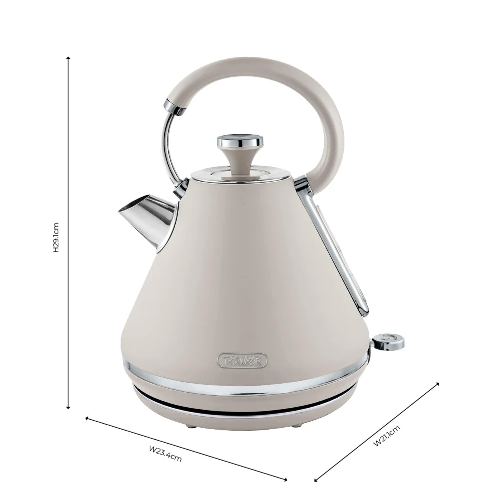 Tower Cavaletto Kettle & 4 Slice Toaster Kitchen Set - (Latte)