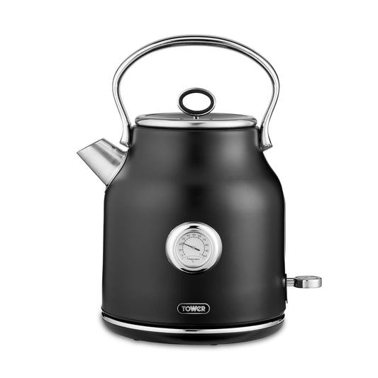 Tower Renaissance 3KW Kettle with Chrome T10063BLK (Black)