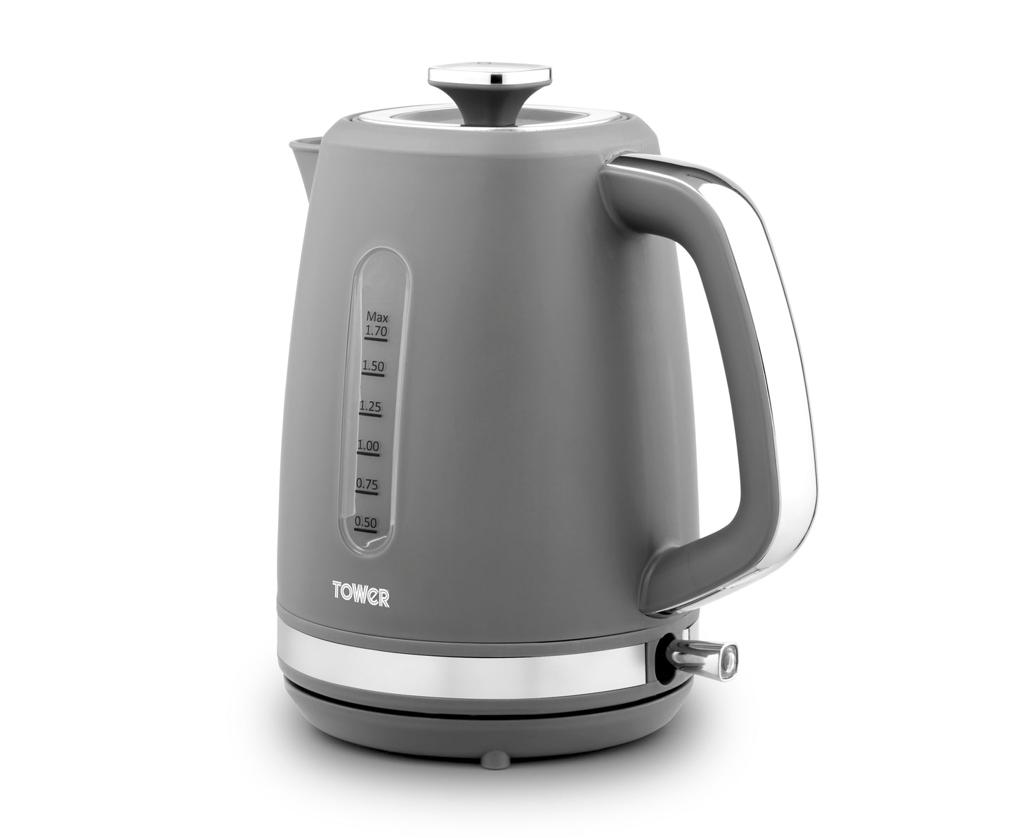 Tower Odyssey Jug Kettle with Chrome T10067GBF (Grey)