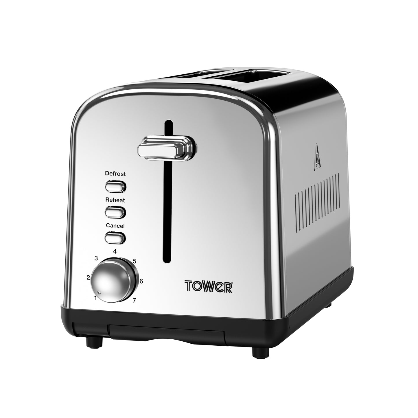 Tower Infinity 2 Slice Stainless Steel Toaster T20014 (Silver)