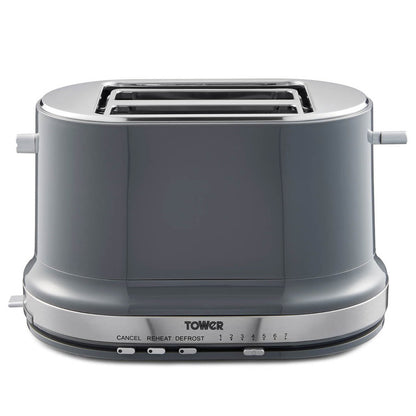 Tower Belle Grey 2 Slice Toaster Graphite T20043GRP