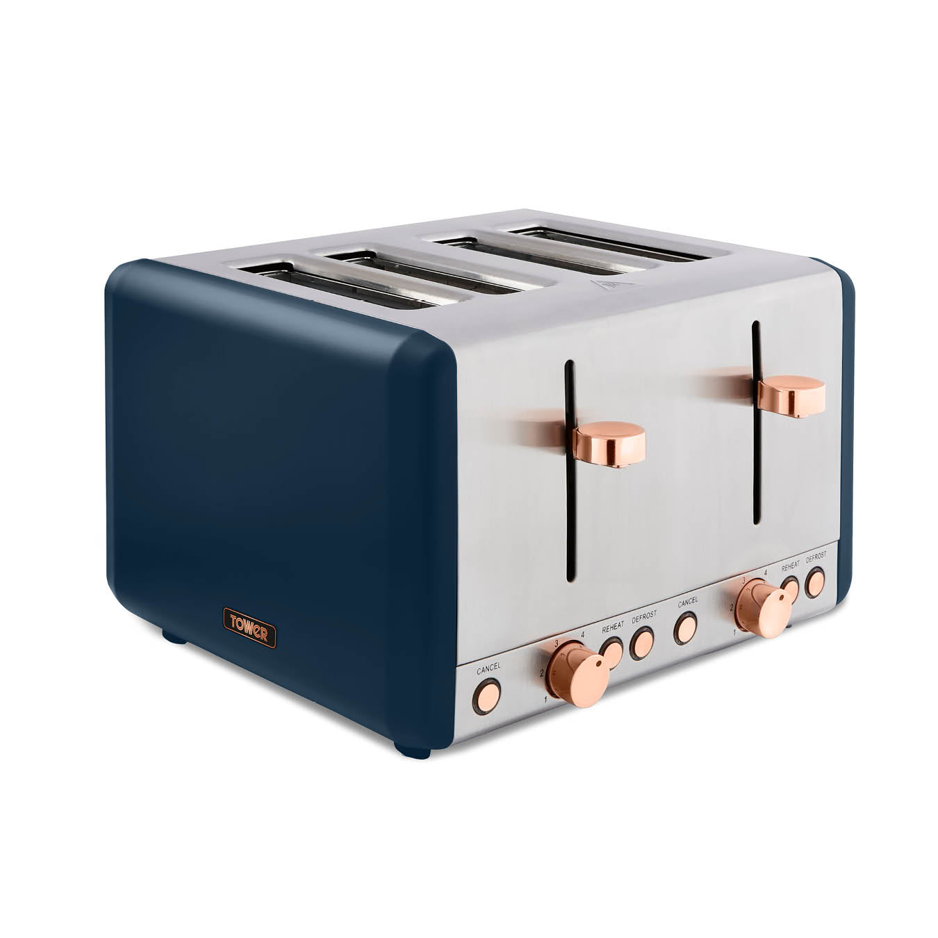 Tower Cavaletto 4 Slice Toaster T20051MNB (Midnight Blue)