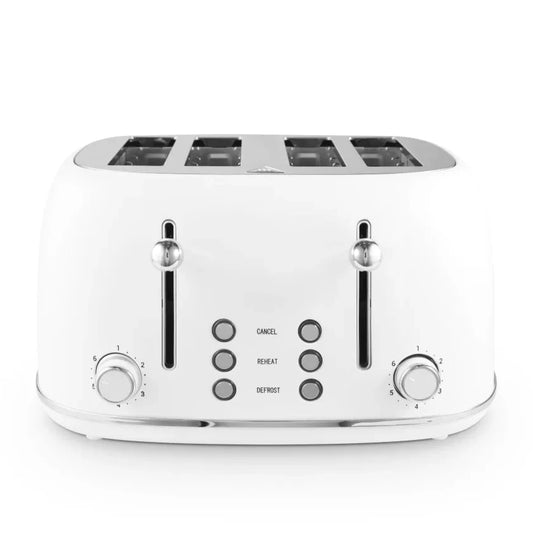 Tower Heritage 4 Slice Toaster Deep Slots T20076WHT (Optic White)