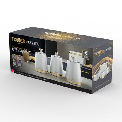 Tower Cavaletto Canister Set Canisters T826131WHT - Optic White