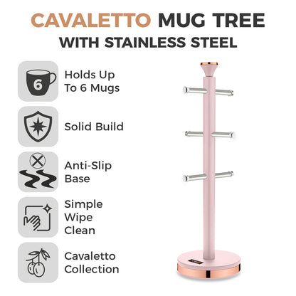 Tower Cavaletto Mug Tree T826132PNK (Marshmallow Pink & Rose Gold)