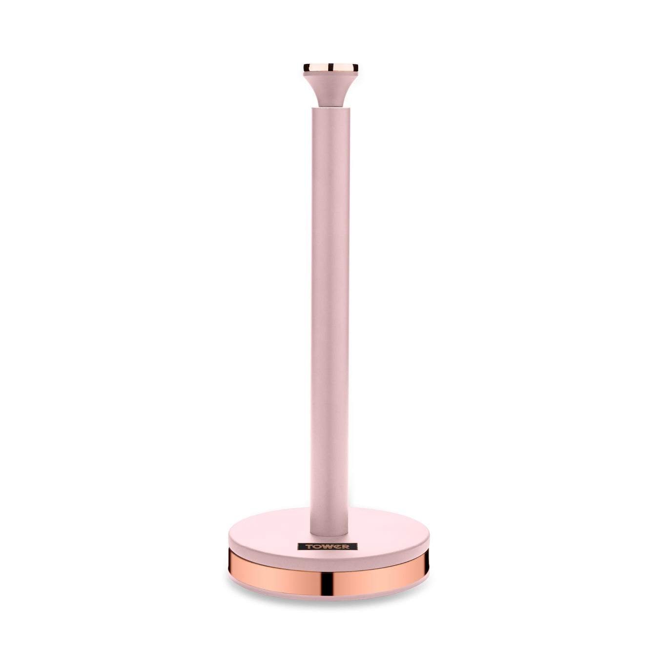 Tower Cavaletto Towel Pole Kitchen Roll Holder T826133PNK (Pink & Rose Gold)