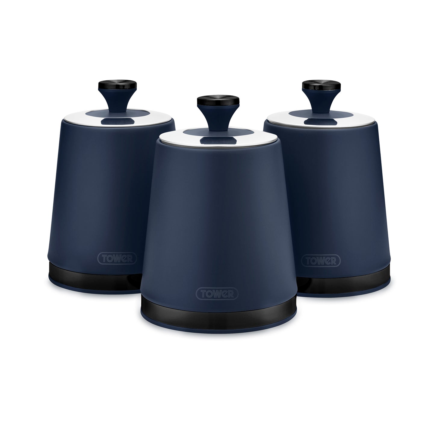 Tower Sera Canister Set Kitchen Canisters T826137BLU (Midnight Blue)