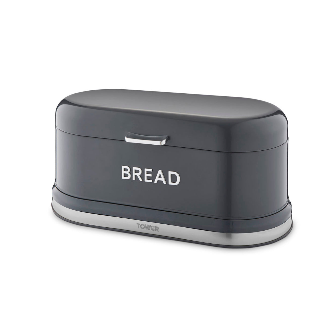 Tower Belle Bread Bin Metal T826170GRP - Graphite Grey