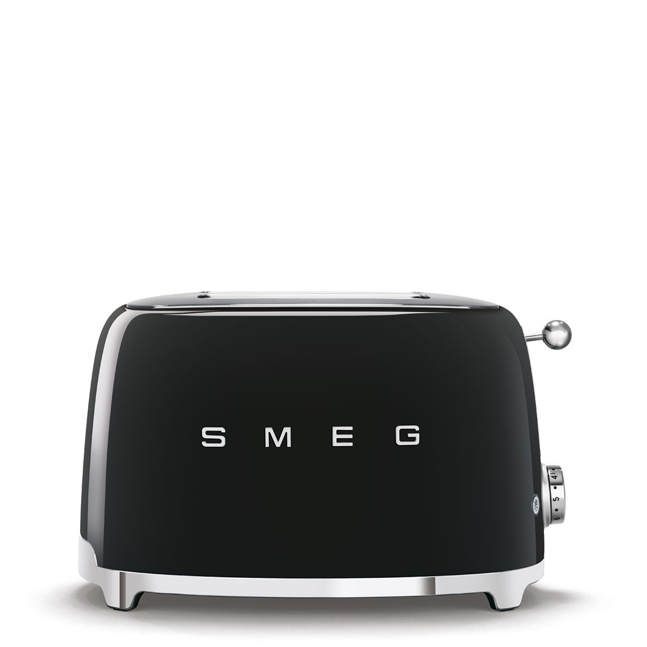 SMEG Retro Kettle & 4 Slice Toaster Temperature Control Kitchen Set (Black)