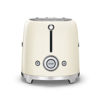 SMEG Retro Kettle & Toaster Temperature Control Kitchen Set (Cream)