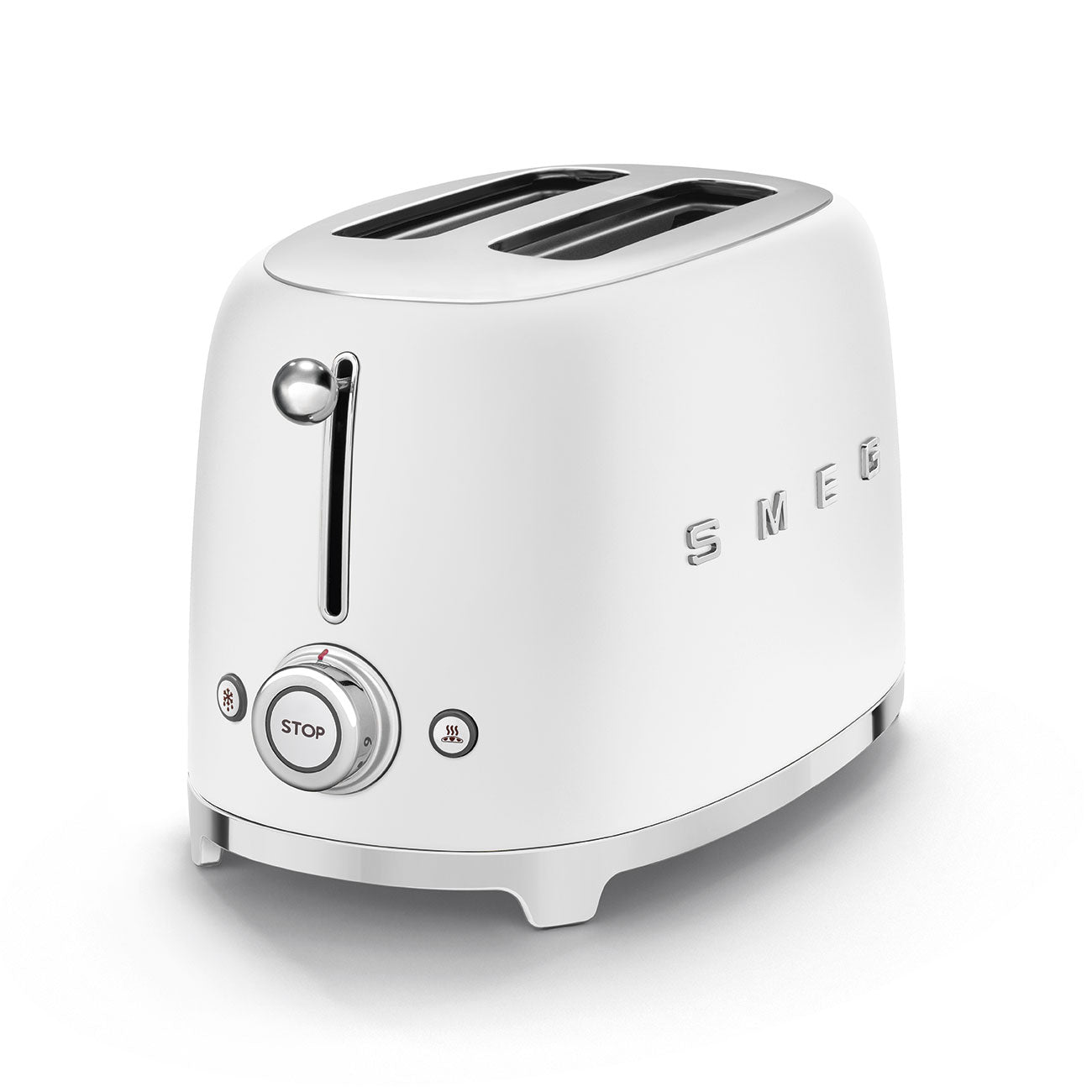 SMEG Retro Kettle & 2 Slice Toaster Kitchen Matching Set (Matte White)