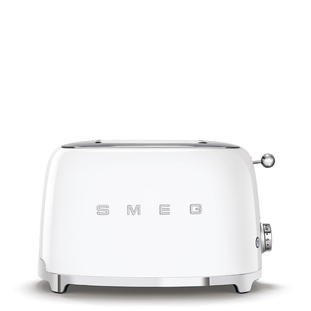 SMEG Retro Kettle & 2 Slice Toaster Temperature Control Kitchen Set (White)