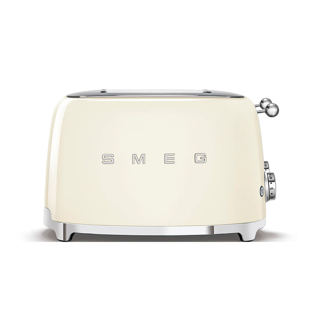 SMEG Retro Kettle & 4 Slice Toaster Temperature Control Kitchen Set - Cream