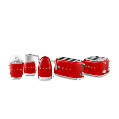 SMEG Retro 4 Slice Toaster Extra Wide Slots TSF03RDUK (Red)