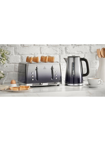 Russell Hobbs Eclipse Jug Kettle & 4 Slice Toaster Kitchen Set (Midnight Blue) - Vibe Home