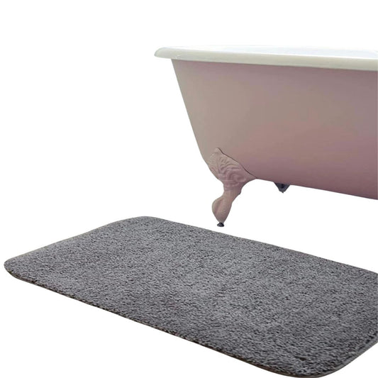 HOdo Non-Slip Bath & Shower Mat - Machine Washable - Large Size 60cm x 40cm - Grey