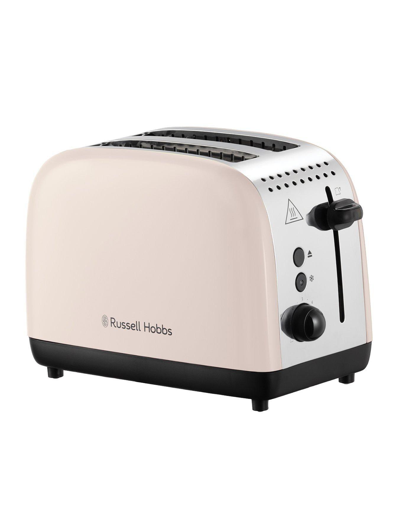 Russell Hobbs Classics Jug Kettle & Toaster Kitchen Set (Cream) - Vibe Home