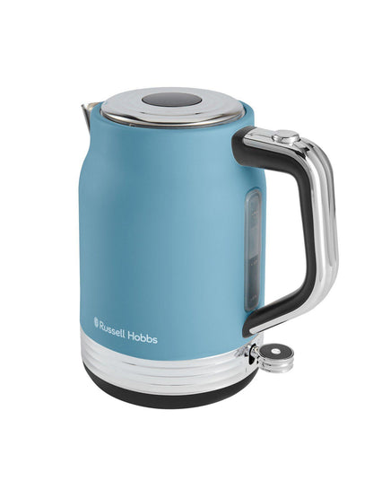 Russell Hobbs Hanley Jug Kettle & 2 Slice Toaster Kitchen Set (Blue) - Vibe Home