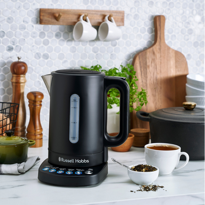 Russell Hobbs Addison Temperature Control Kettle 27730 (Matte Black) - Vibe Home