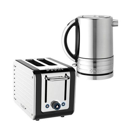 Dualit Architect Jug Kettle & 2 Slice Toaster Kitchen Set (Black)